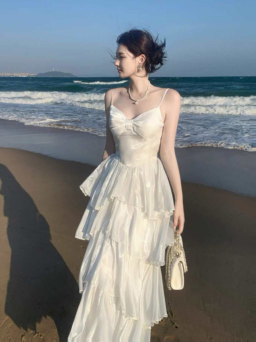 A-line Sweetheart Floor Length Ivory Long Prom Dress Party Dress