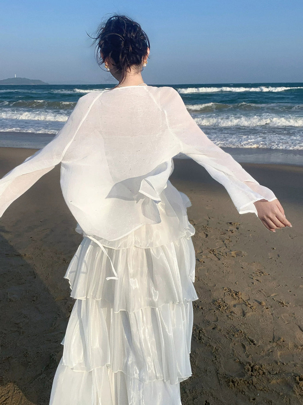 A-line Sweetheart Floor Length Ivory Long Prom Dress Party Dress