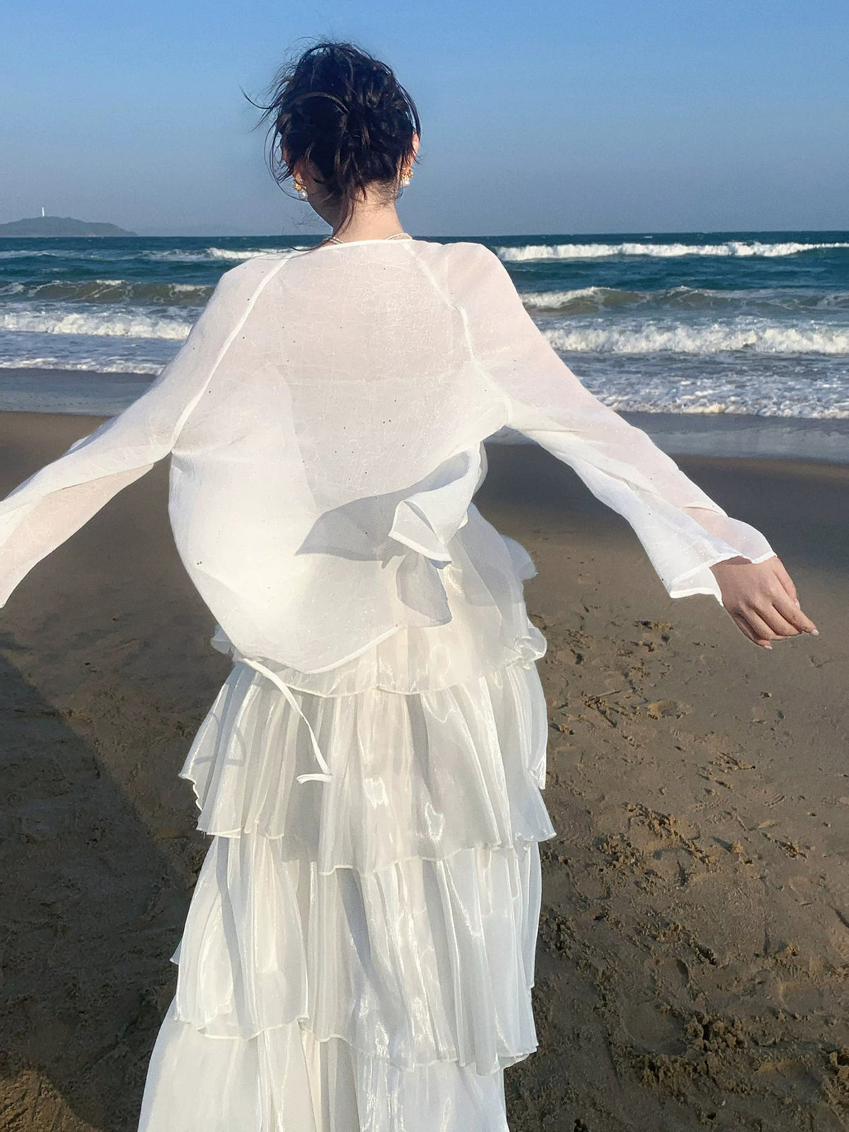 A-line Sweetheart Floor Length Ivory Long Prom Dress Party Dress