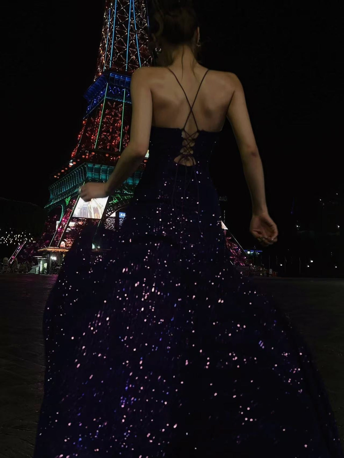 Simple Mermaid V Neck Purple Long Prom Dress, Purple Evening Dress
