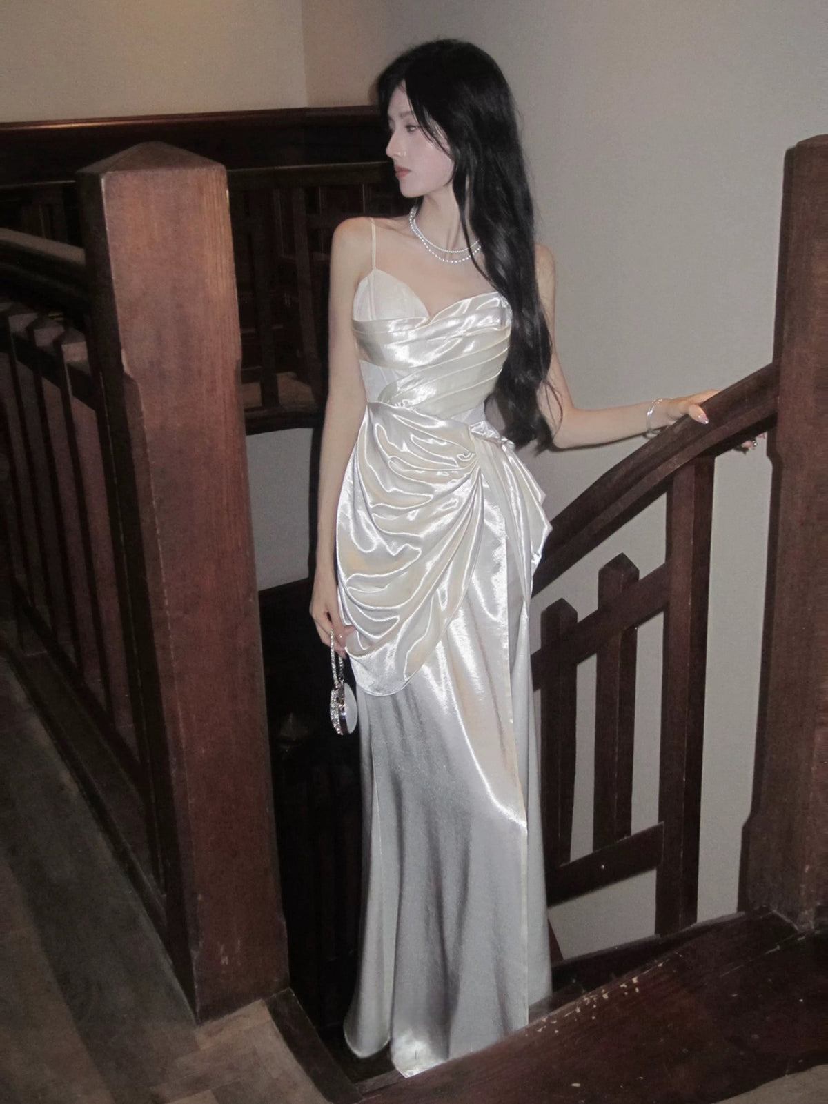 Mermaid Sweetheart Floor Length Ivory White Prom Dress, Ivory Party Dress