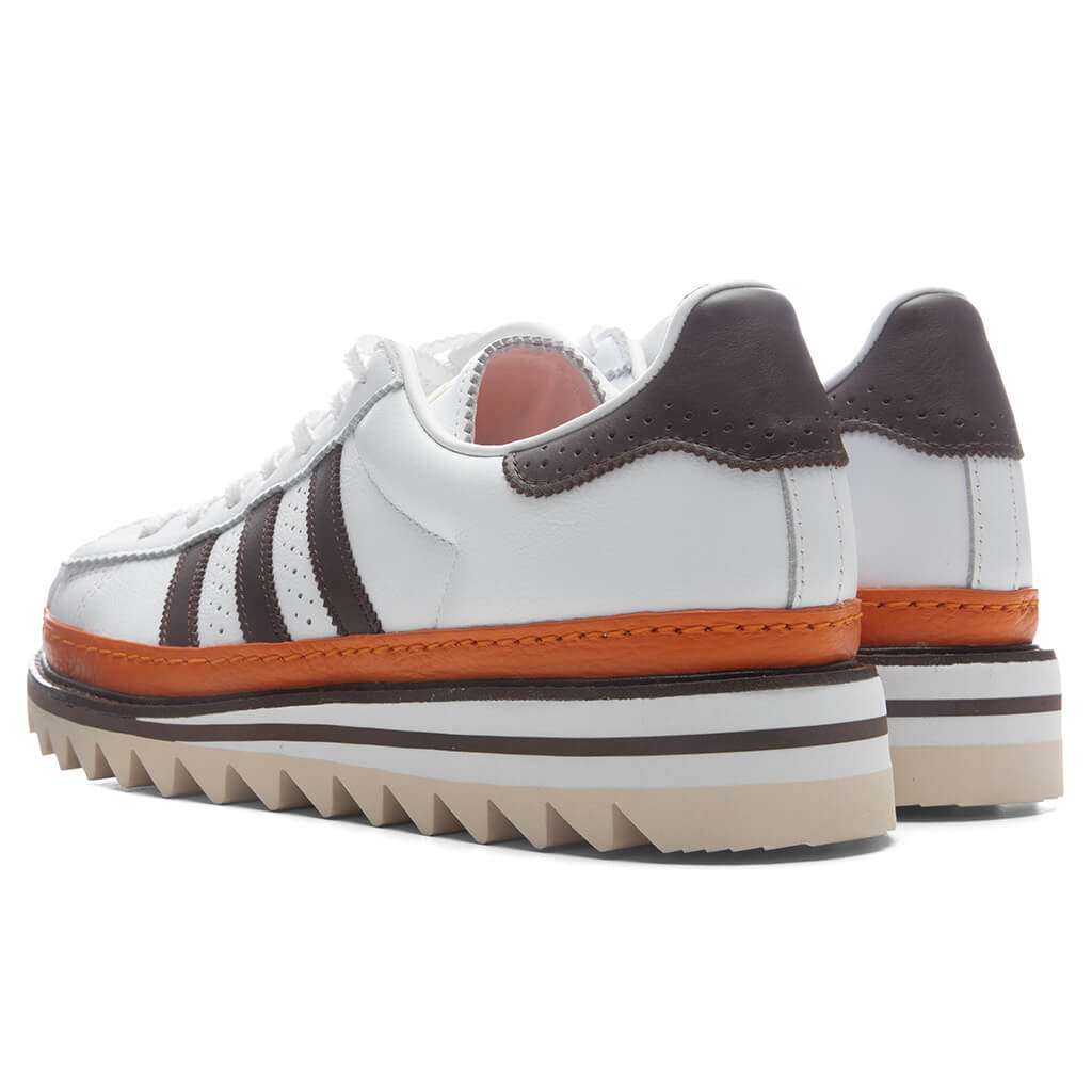 Adidas Originals x CLOT by Edison Chen Superstar 'Coffee' - Footwear White/Coffee/Unity Orange